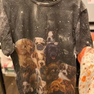 Dog-printed T-shirt